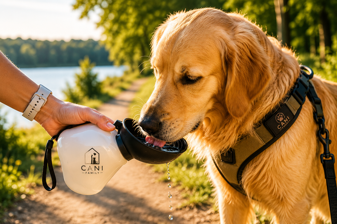 Comment garder son chien bien hydraté pendant les promenades d'été ?