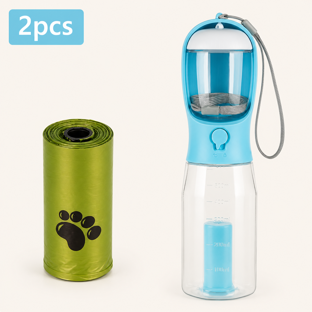 Gourde 3-en-1 pour Chien & Chat