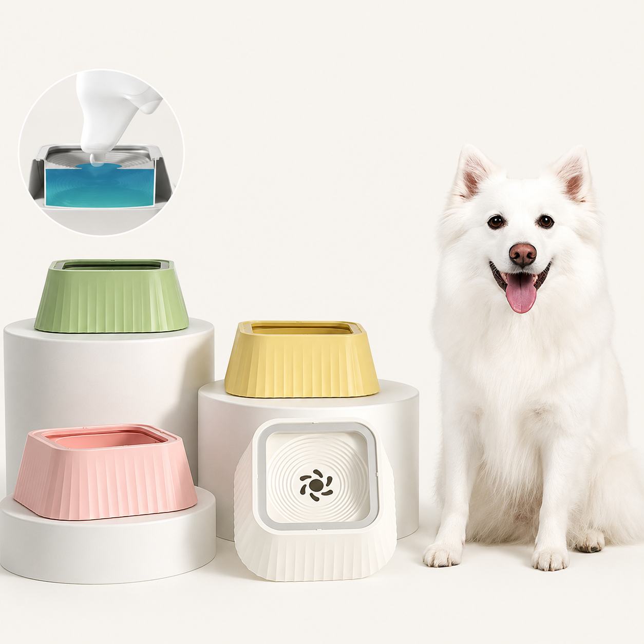 Gamelle Anti-Éclaboussures pour Chien & Chat