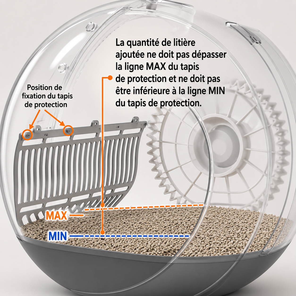 Litière Automatique Intelligente 80L – Auto-Nettoyante, Grande Capacité et Contrôle Intelligent