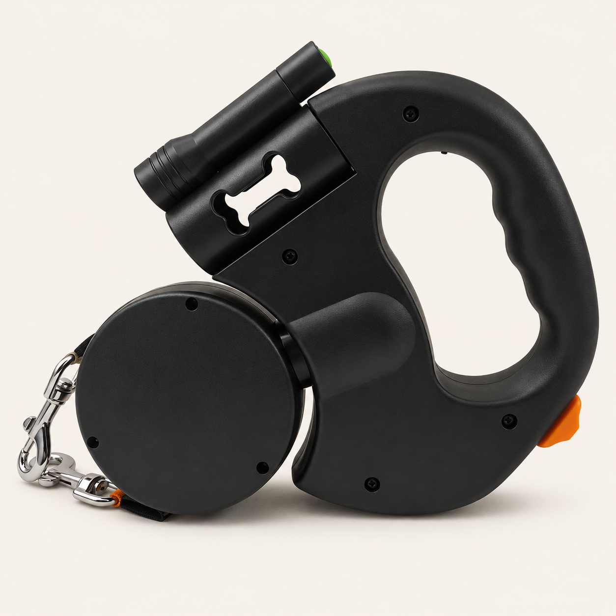 Laisse Double Rétractable Lumineuse pour Deux Chiens – Anti-Enchevêtrement