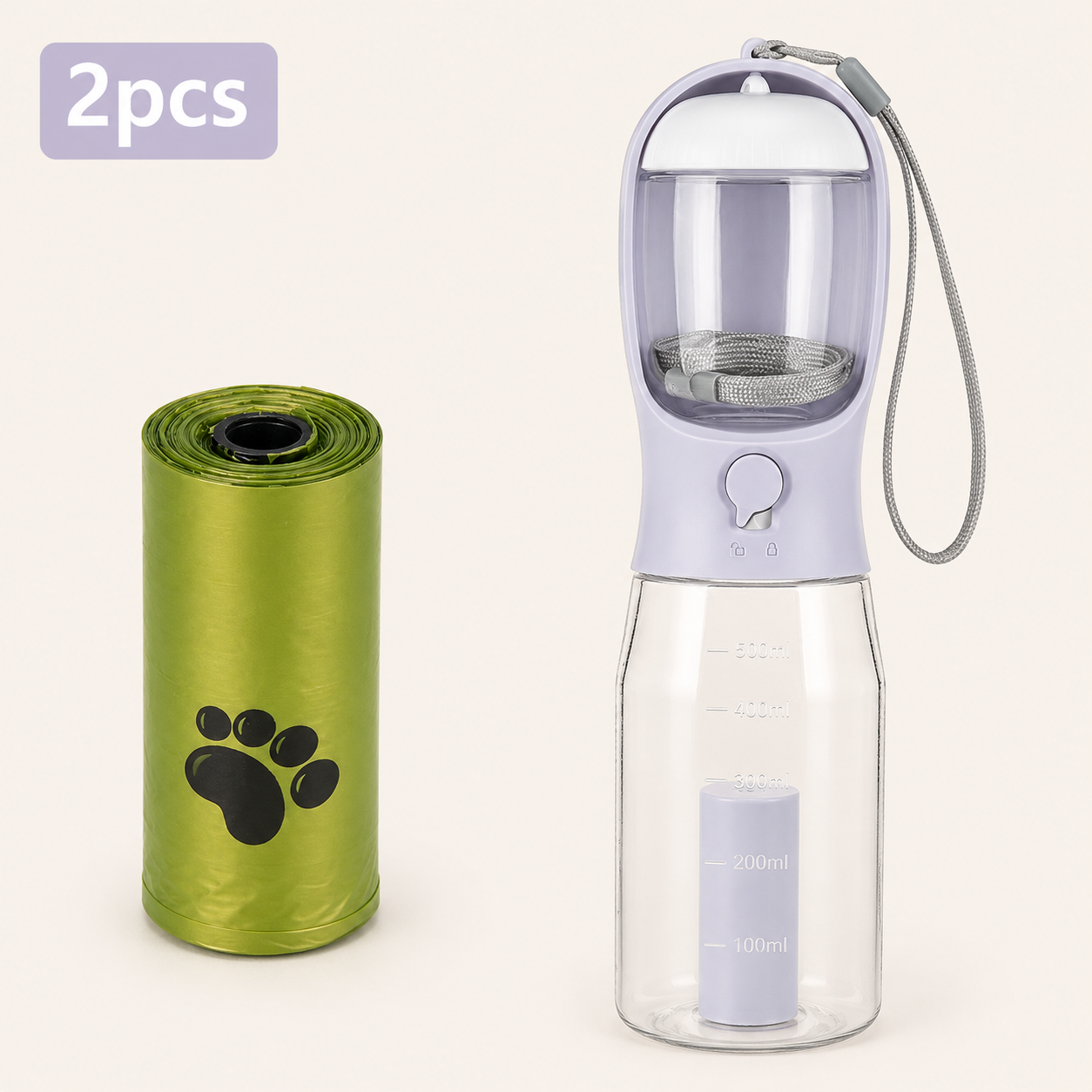 Gourde 3-en-1 pour Chien & Chat