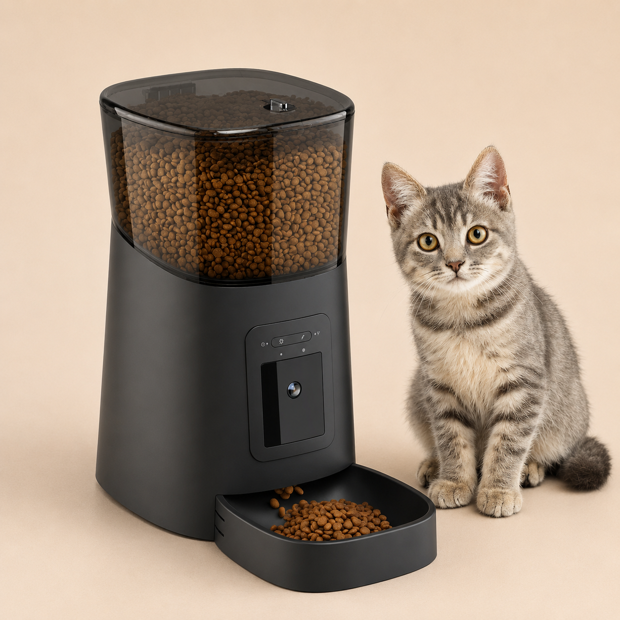 Distributeur Automatique Connecté avec Caméra pour Chien & Chat