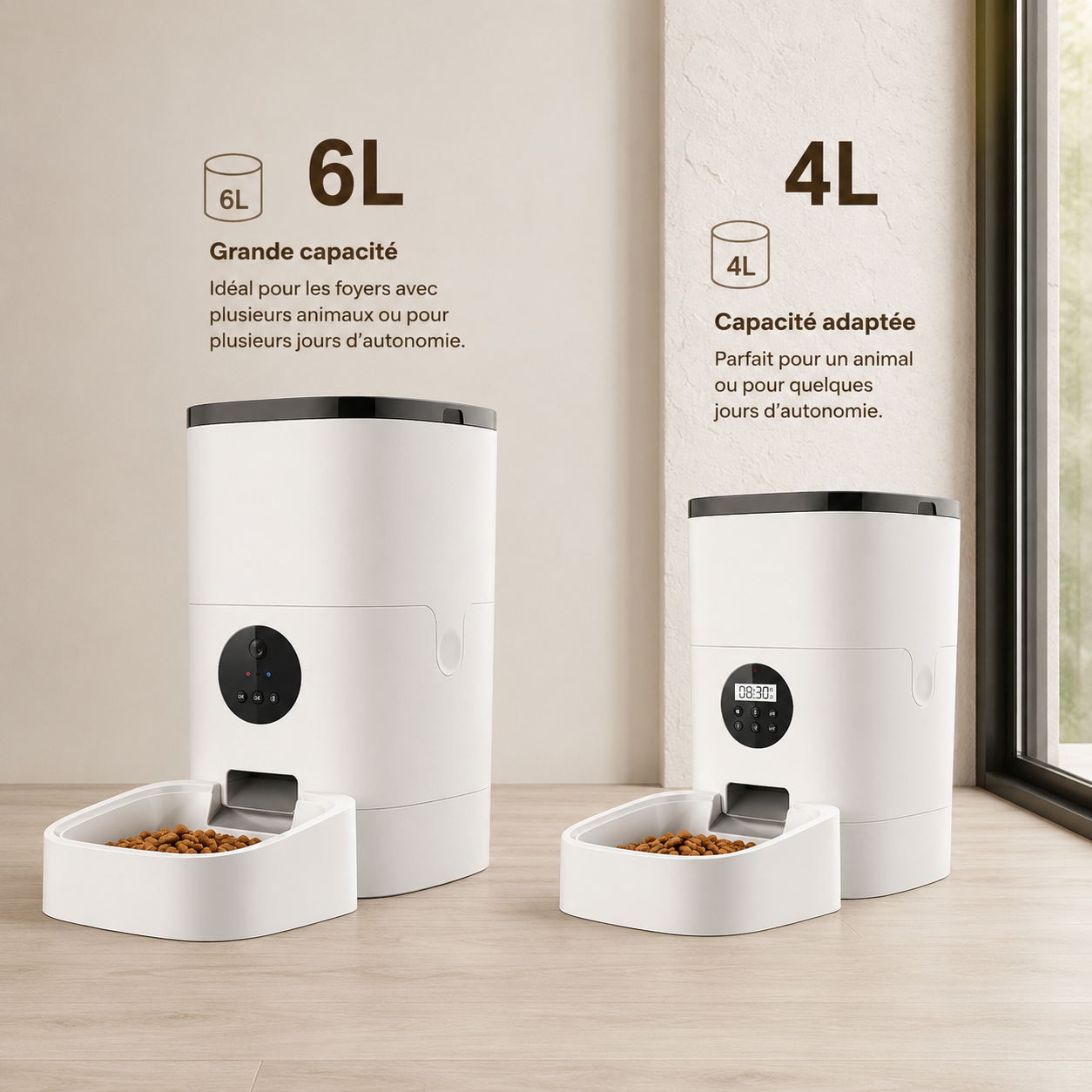 Distributeur Automatique Intelligent Grande Capacité pour Chien & Chat