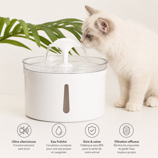 Fontaine à Eau Automatique Intelligente pour Chien & Chat