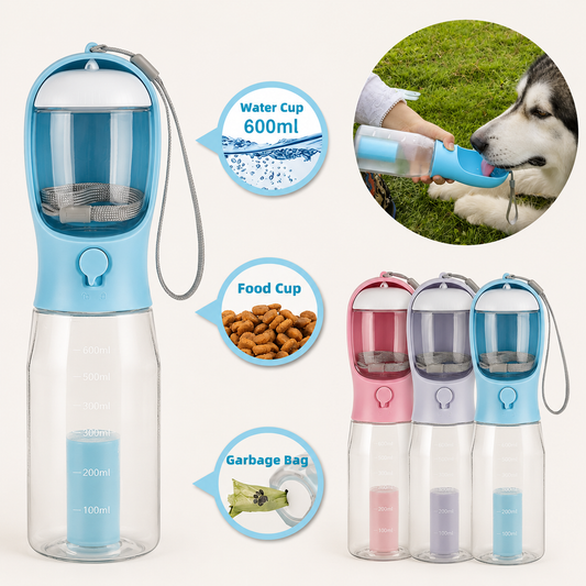 Gourde 3-en-1 pour Chien & Chat