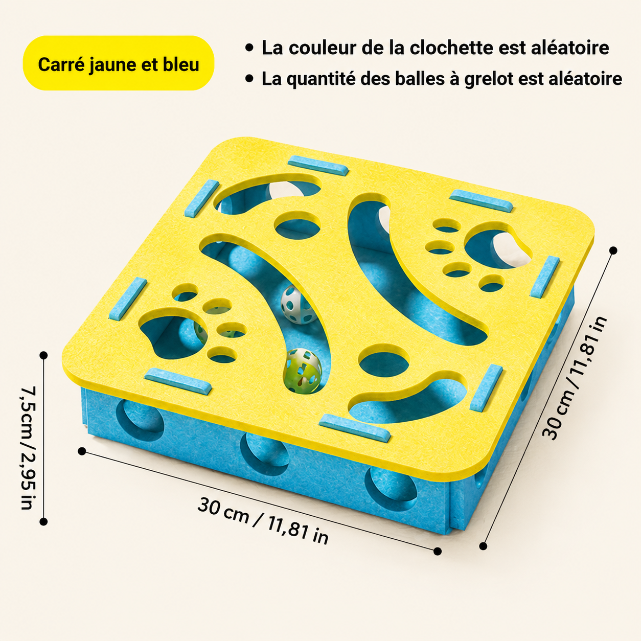 Jouet Puzzle Interactif pour Chat