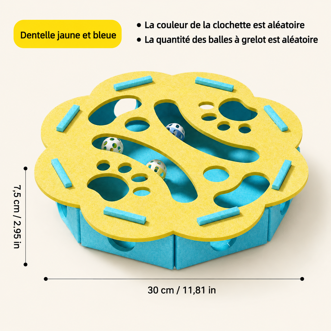 Jouet Puzzle Interactif pour Chat