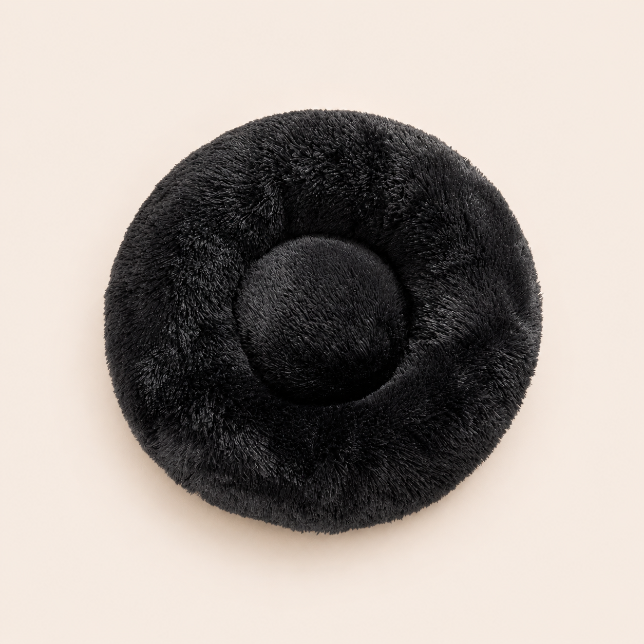 Lit Donut Apaisant en Peluche Ultra Douce pour Chiens et Chats
