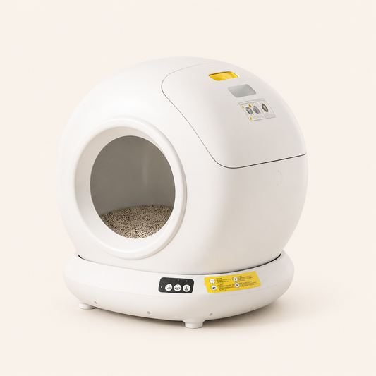 Litière Automatique Intelligente XL 78L pour Chat – Auto-Nettoyante, Connectée via Application, Design Fermé Premium