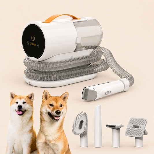 Aspirateur de Toilettage Premium pour Chien & Chat – Kit Complet Anti-Poils 2,3 L