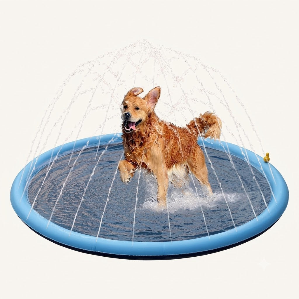 Tapis d'eau splash pour Chien – Aire de Jeu Rafraîchissante